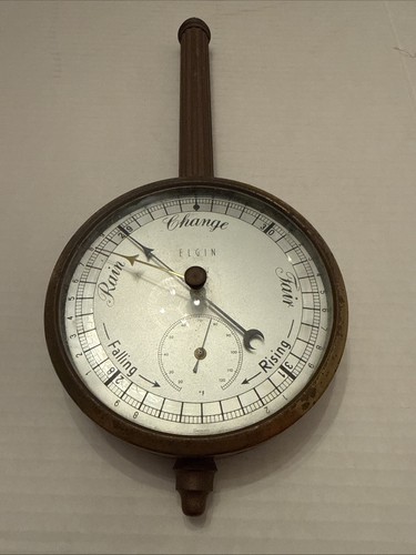 Vtg elgin brass tone wall - tone,